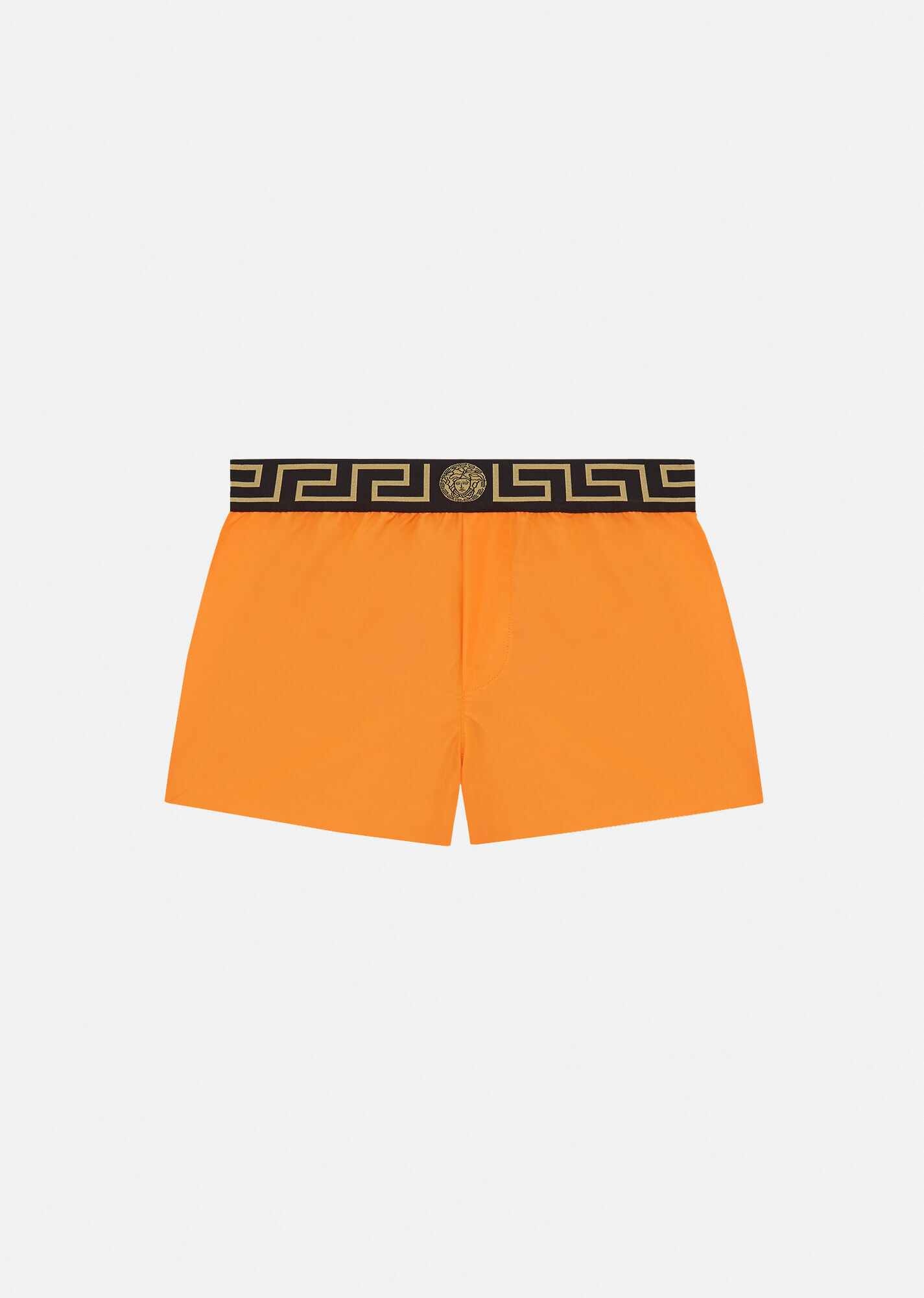 Greca Border Short Swim Shorts - 1