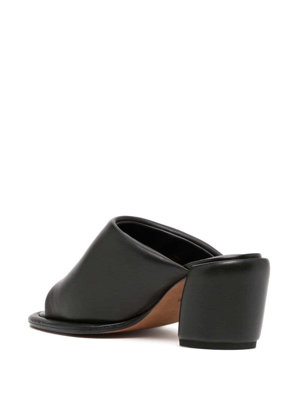 Naomi Pillow 70mm leather mules - 3
