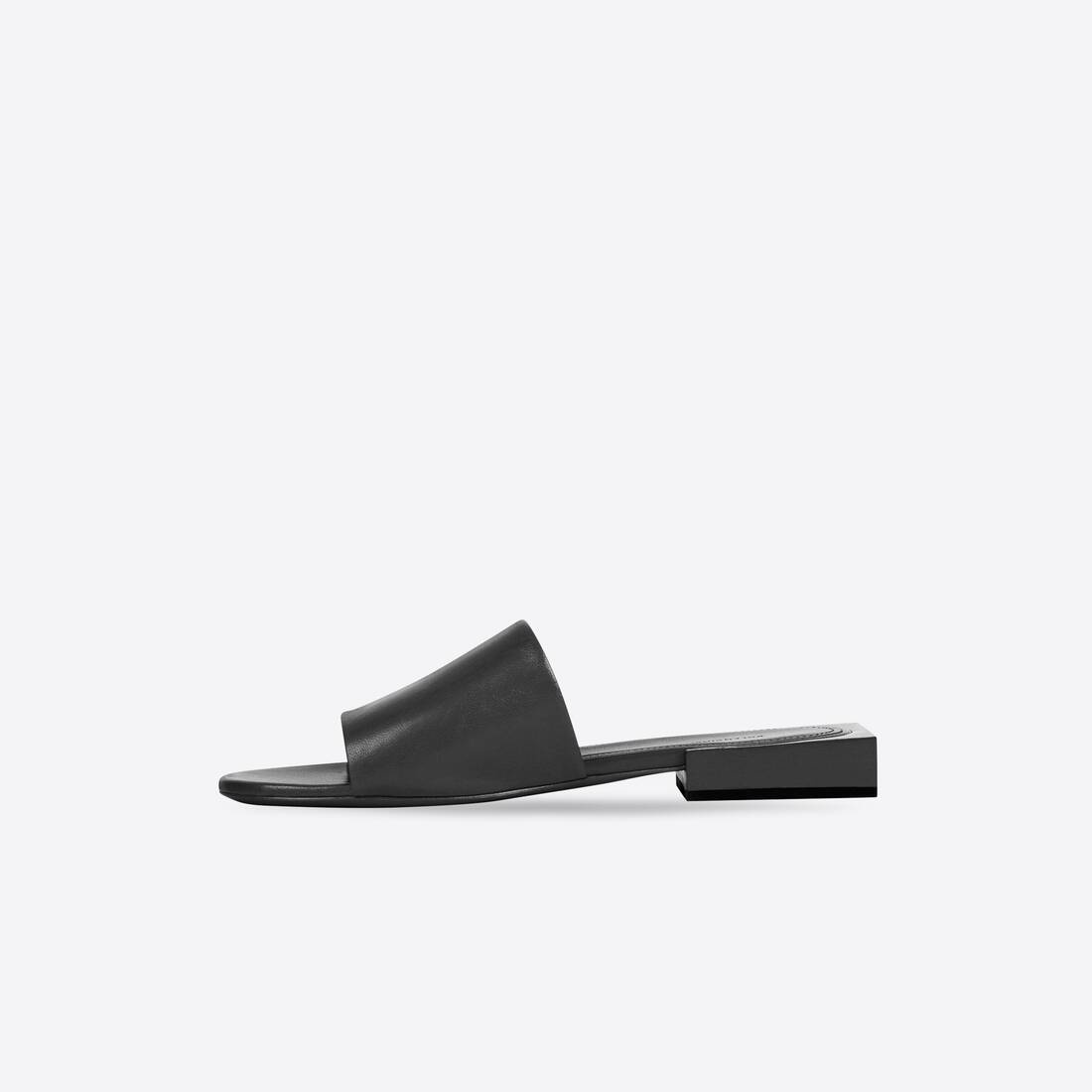 Women's Box Mule in Black/white - 4