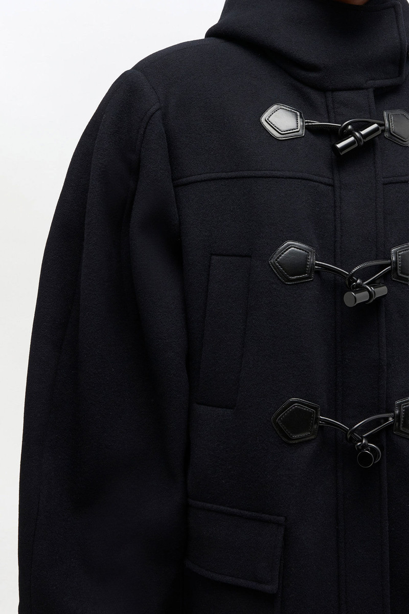 WOOL DUFFLE COAT 4