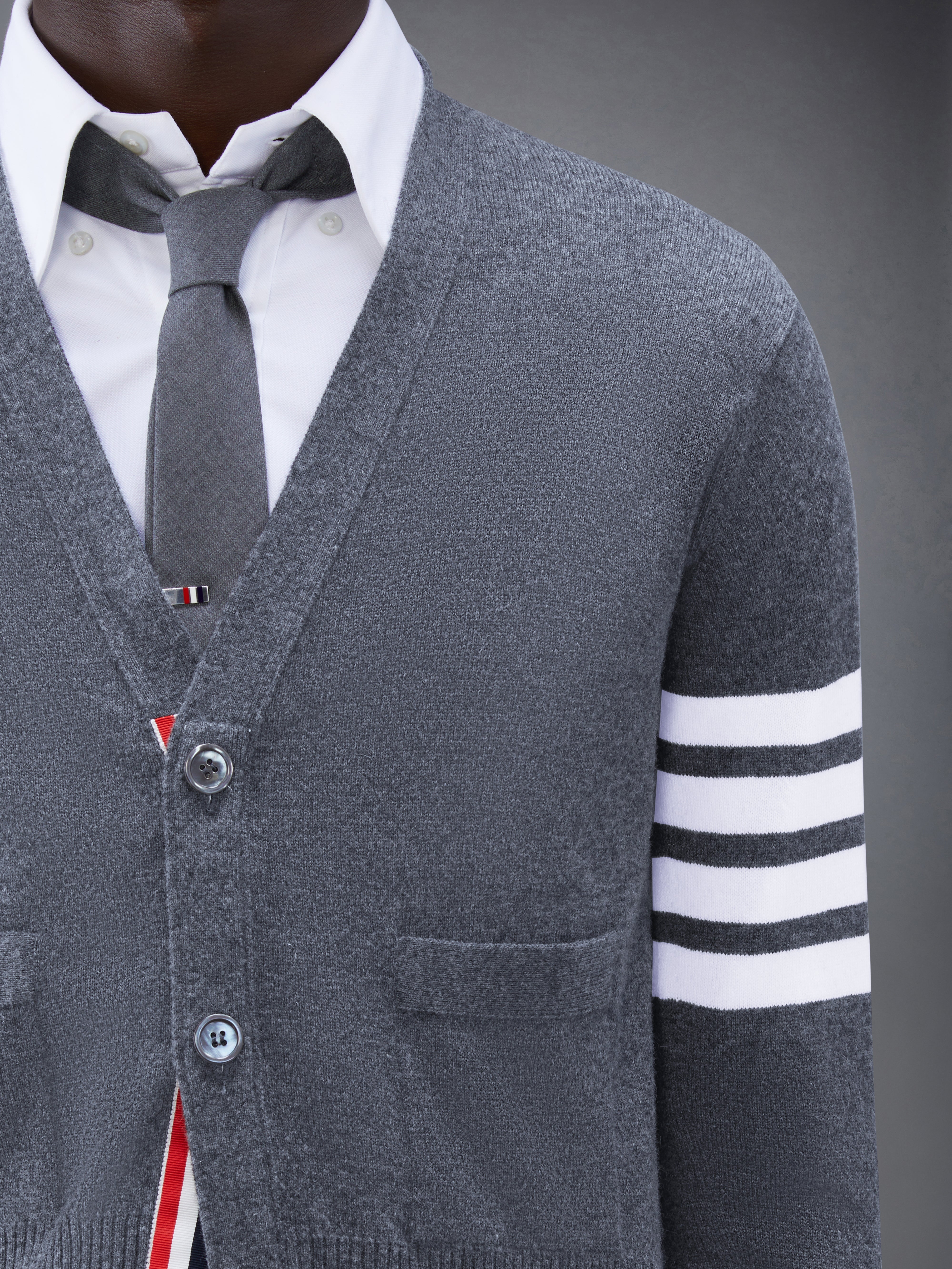 4-BAR CASHMERE CARDIGAN - 5