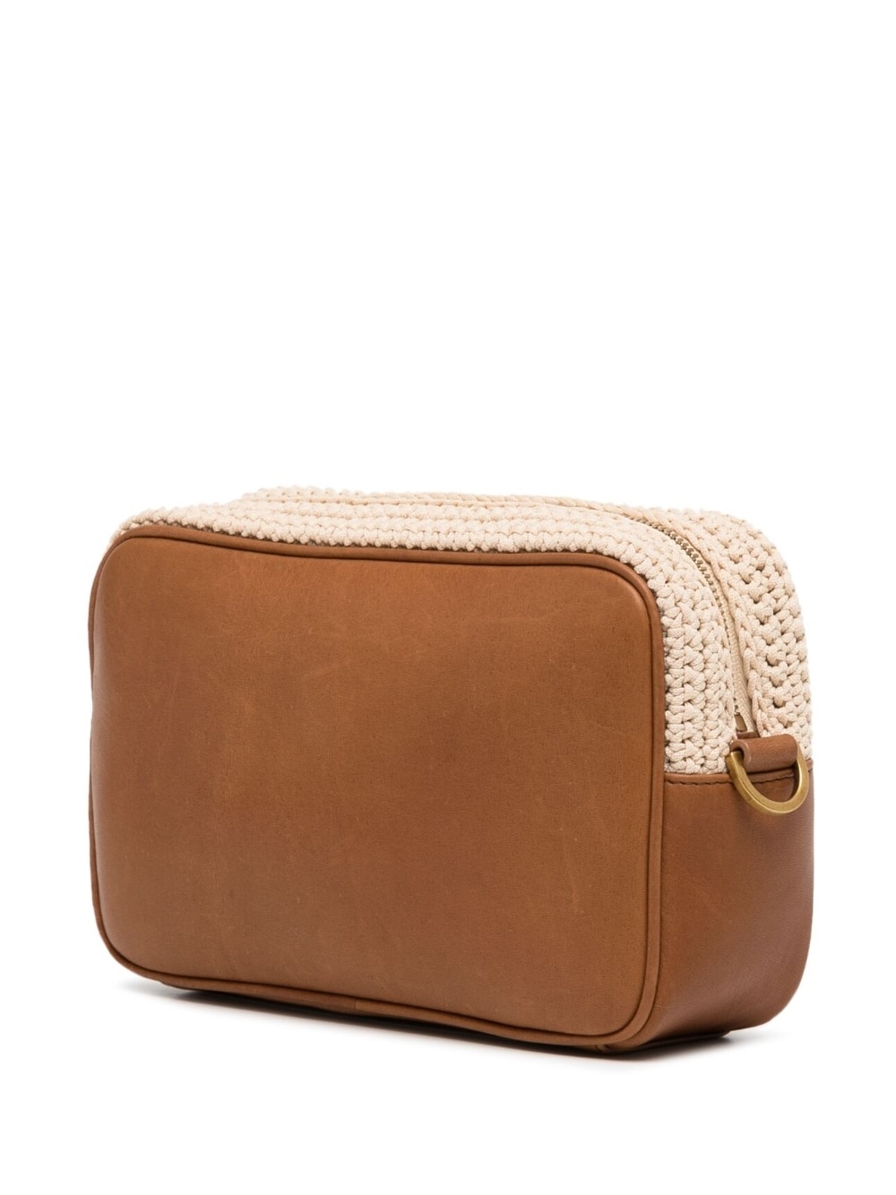 Star-patch crochet crossbody bag - 3