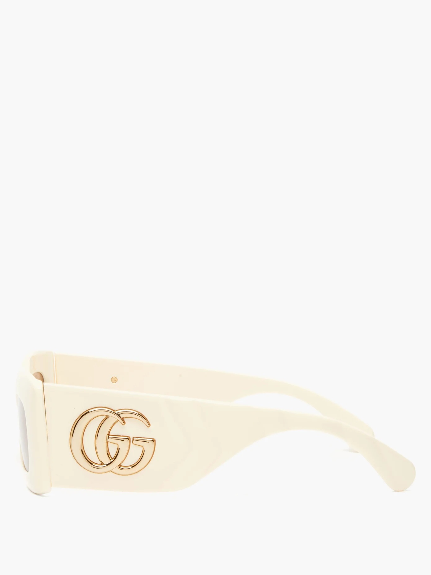 Quilted rectangle acetate sunglasses - 4