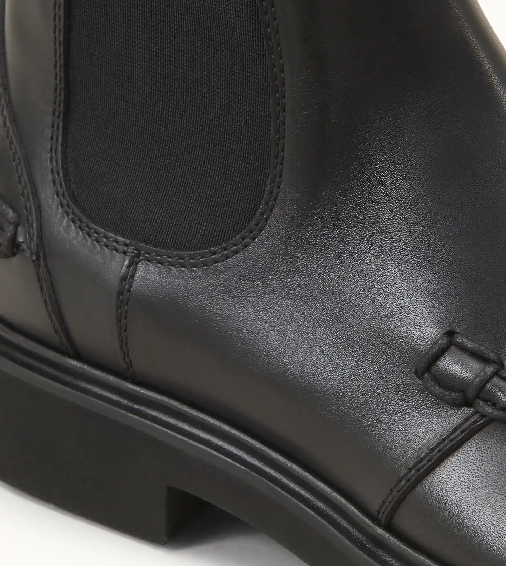 CLINT ANKLE BOOTS IN LEATHER - BLACK - 6
