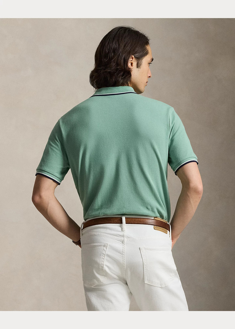 Classic Fit Mesh Polo Shirt 4