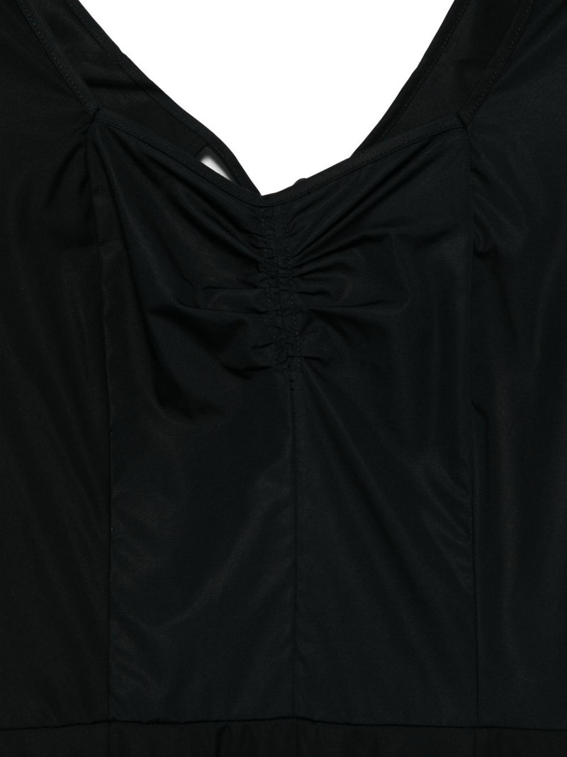 cut-out ruched midi dress 3