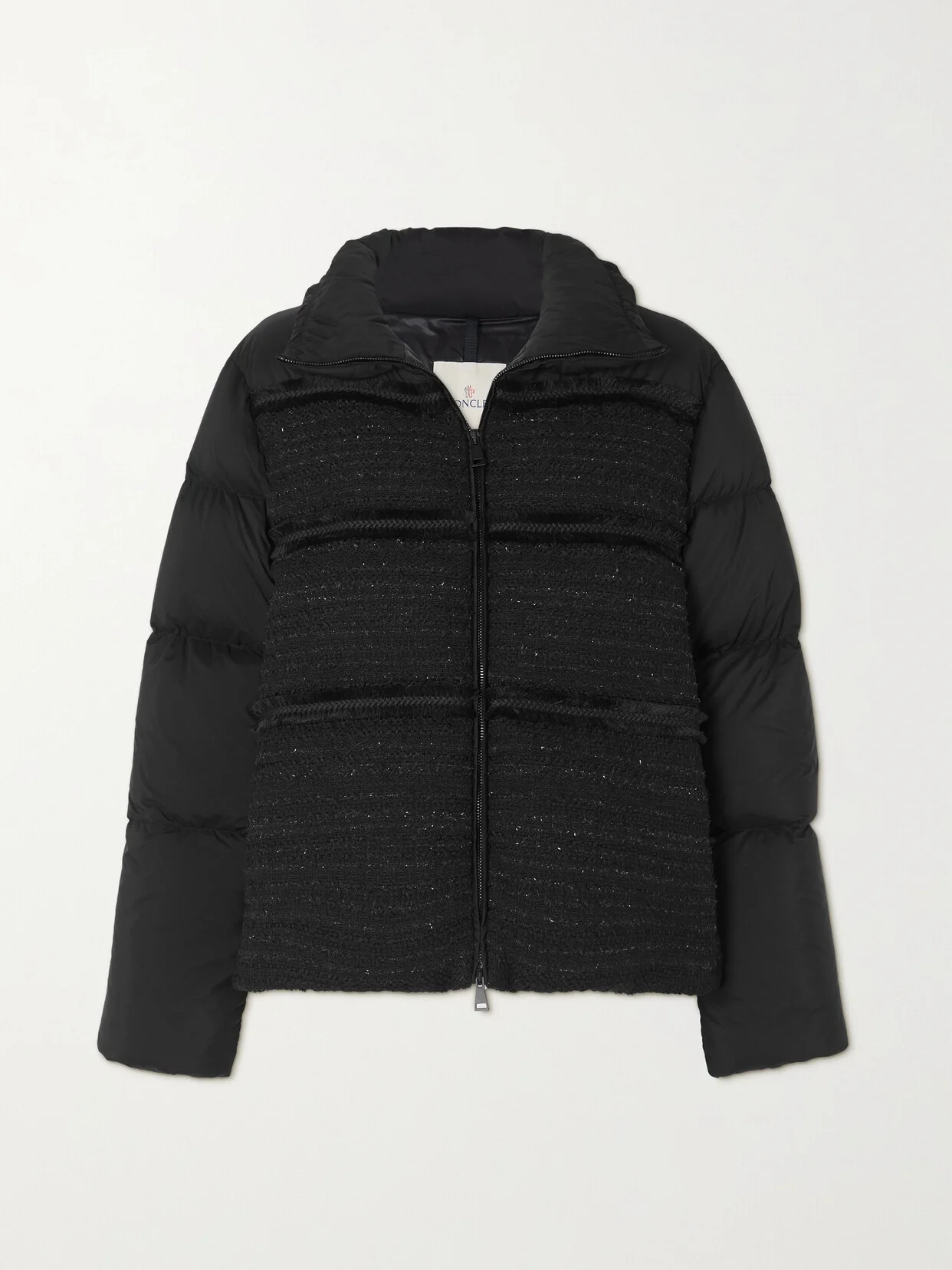 Aucun Quilted Tweed-lamé And Shell Down Jacket - 1