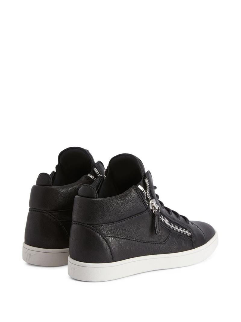 Jamie high-top 가죽 스니커 3