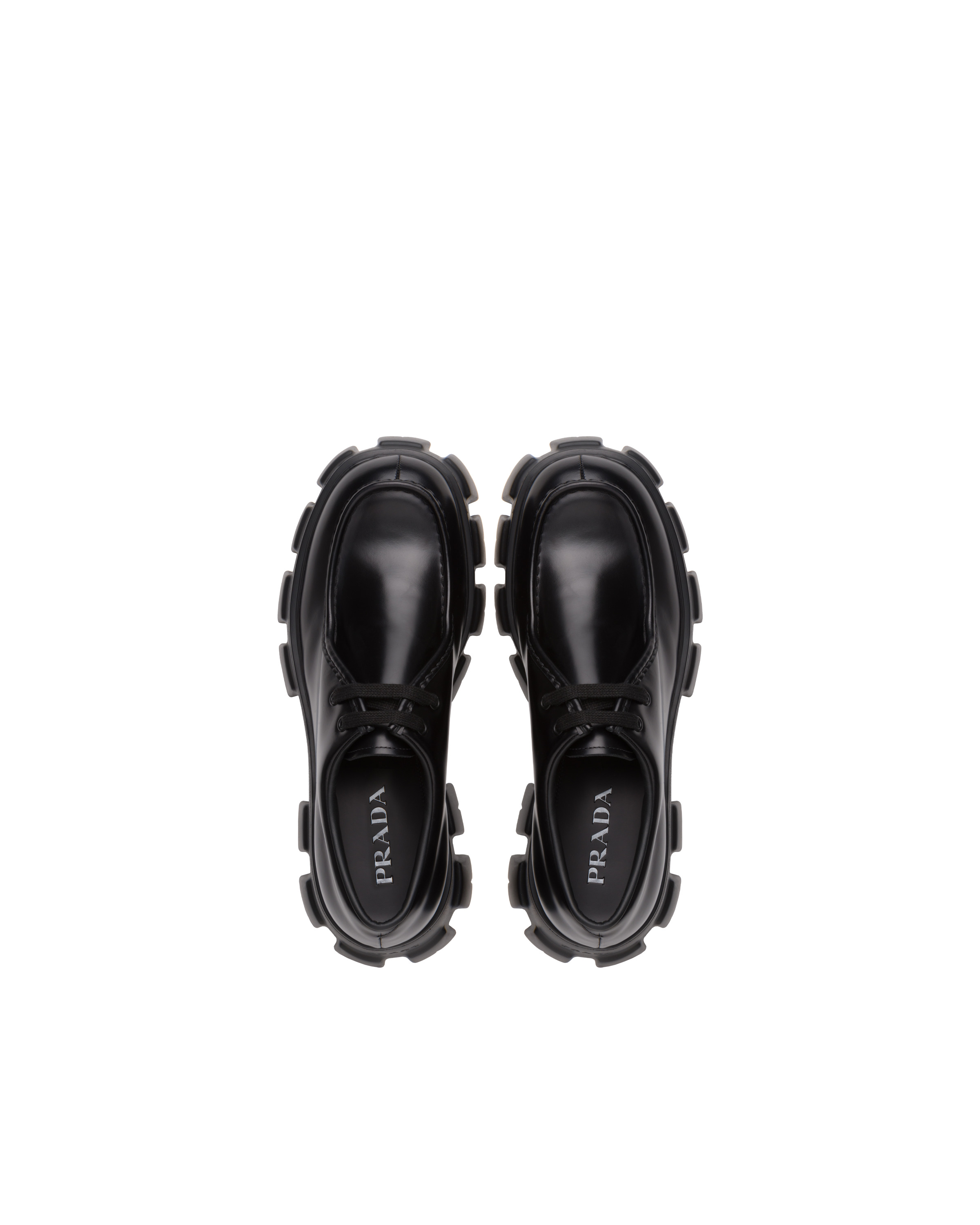 Monolith brushed leather lace-up shoes - 3