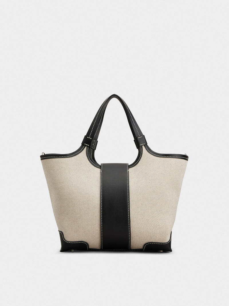 Belle Vivier Mini Shopping Bag in canvas 4