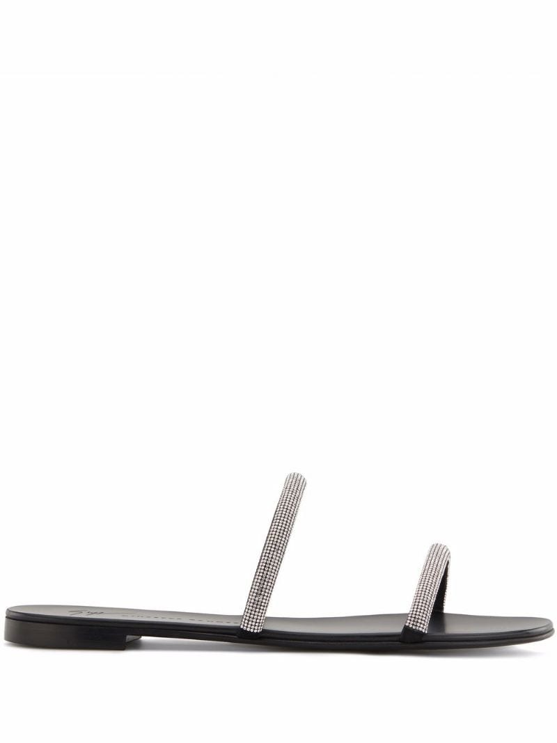 Croisette crystal-embellished sandals - 1