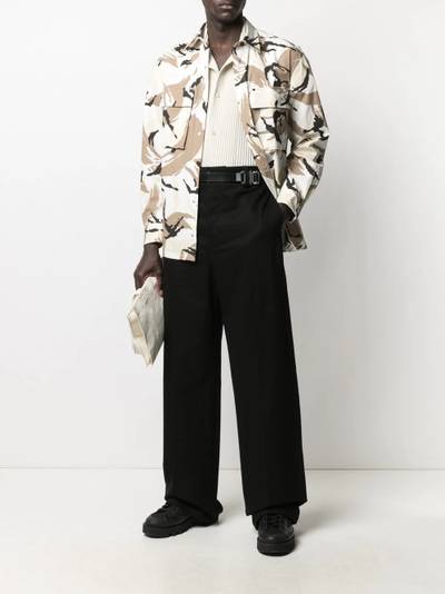 KENZO camouflage-print shirt outlook