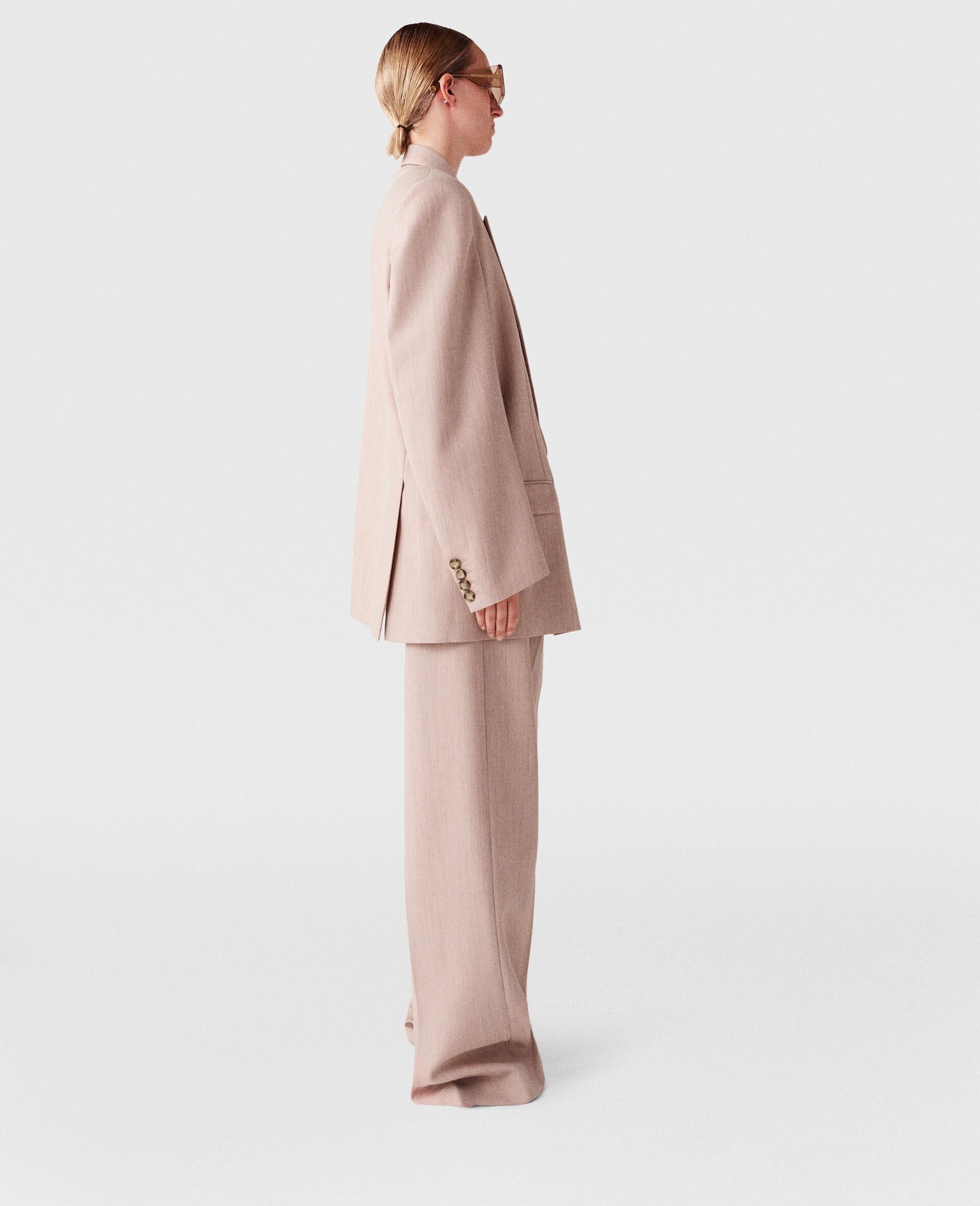 Pleated Low-Rise Pants - 3