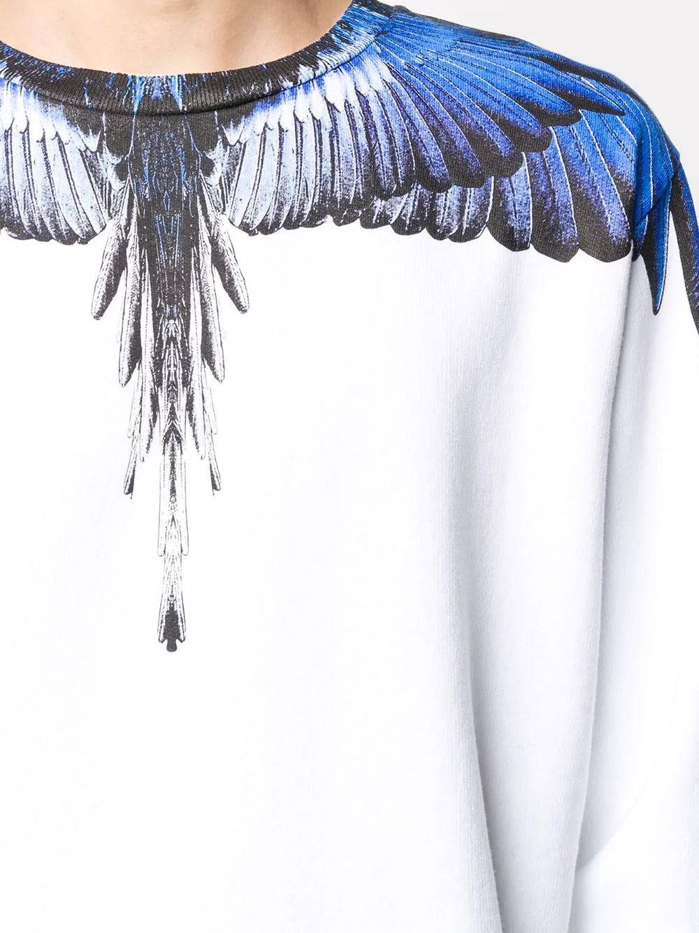 Wings-print crew-neck sweatshirt - 5