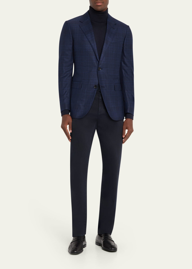 ZEGNA Men's Wool Tonal Plaid Single-Breasted Sport Coat outlook