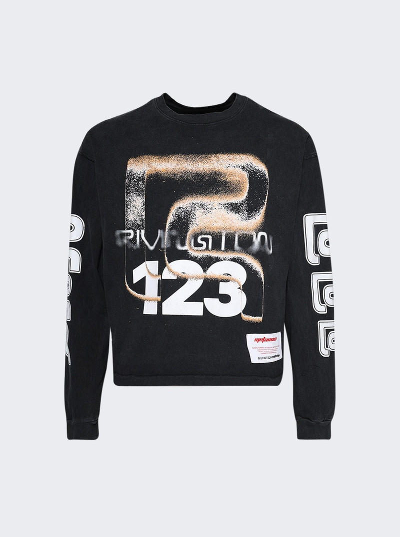 RRR123 Meta Alma Cva Ls Tee Vintage Black And Blue outlook