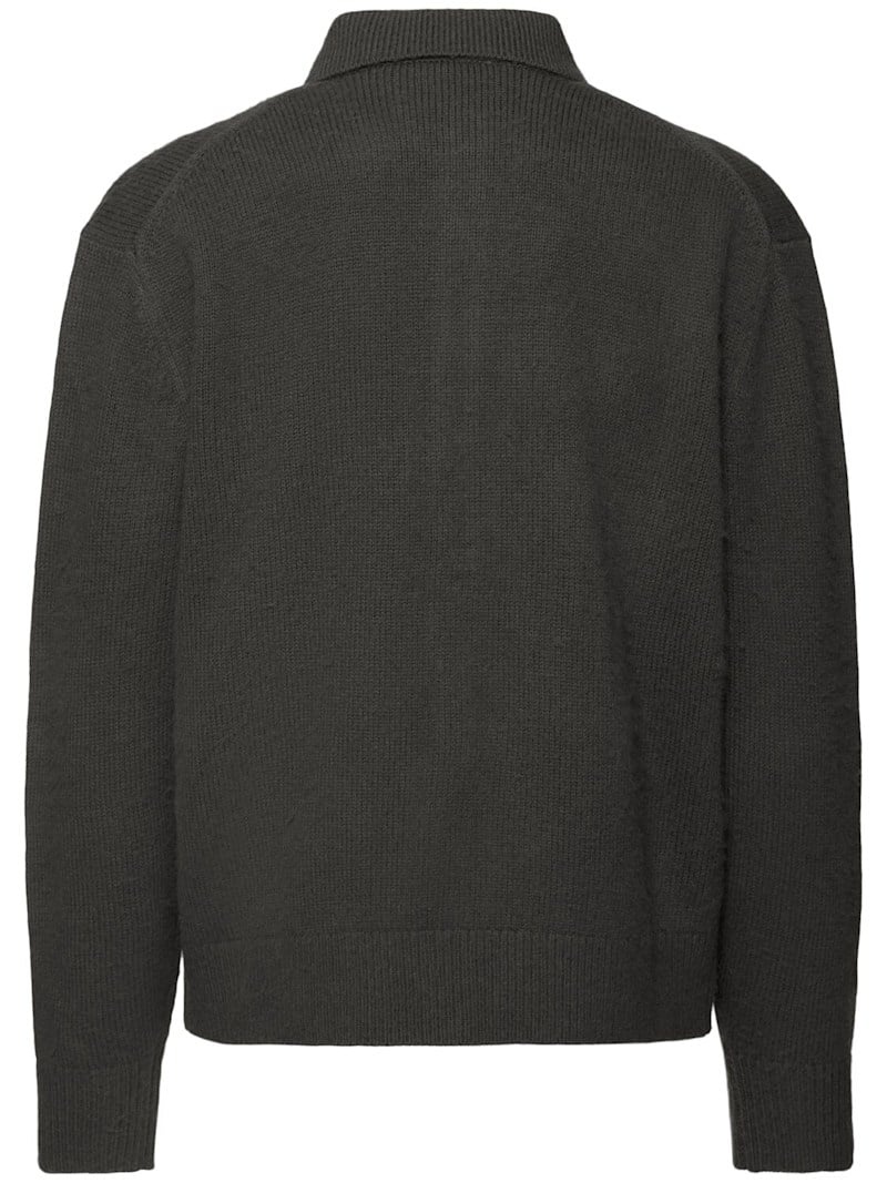 Ode collared wool cardigan - 5