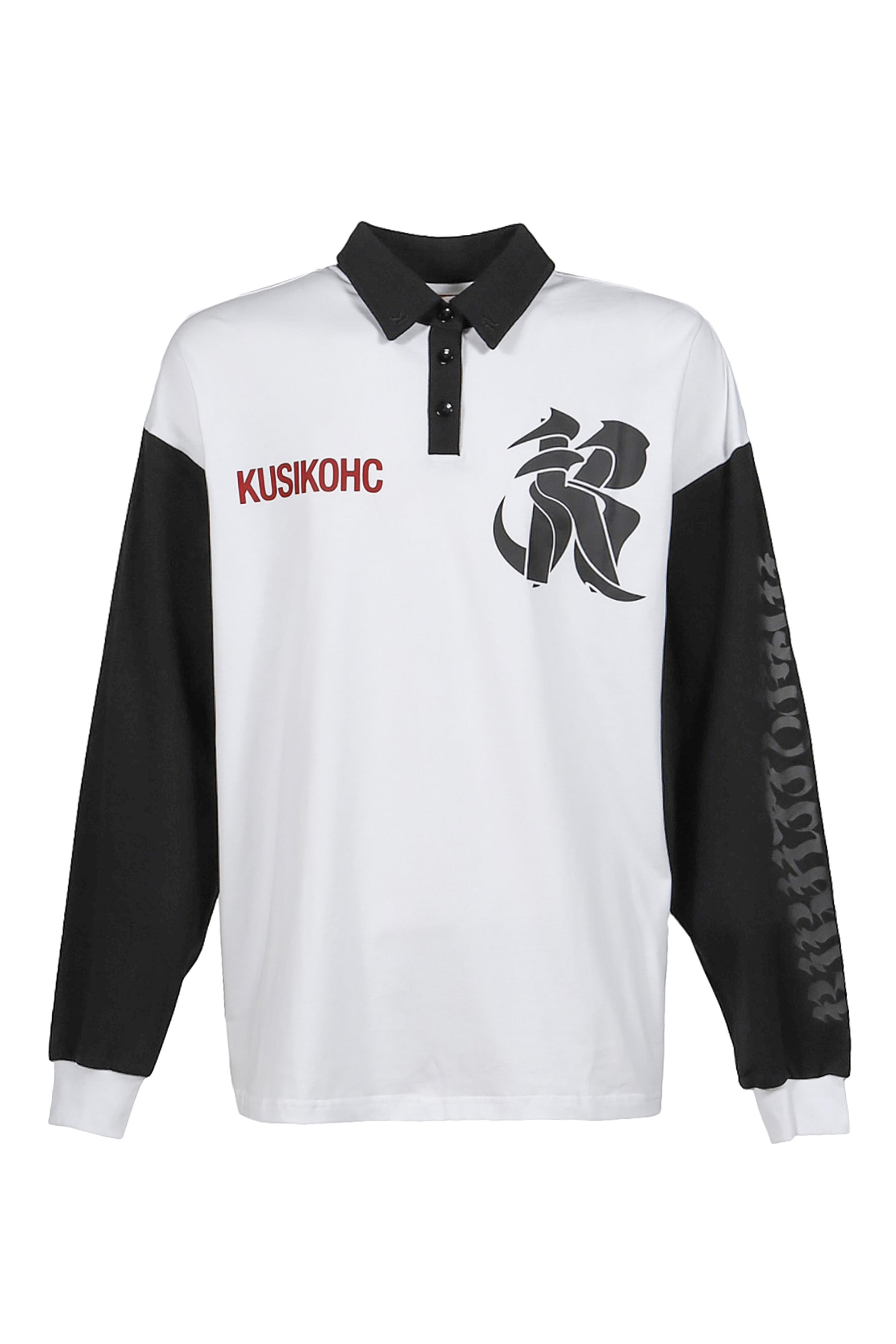 RUGBY LONGSLEEVE POLO / WHT - 5