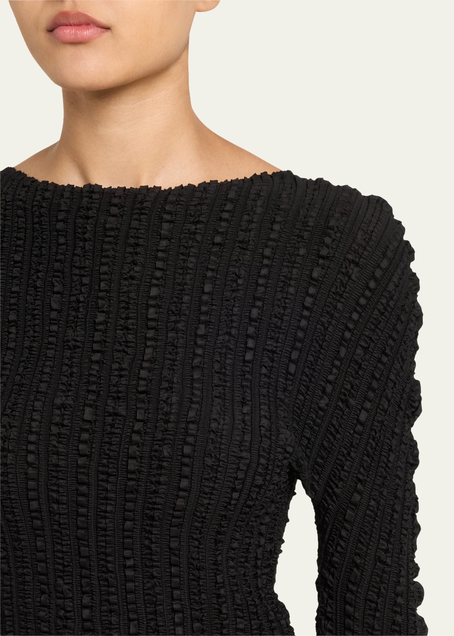 Jellyfish Pleats Long-Sleeve Top - 5