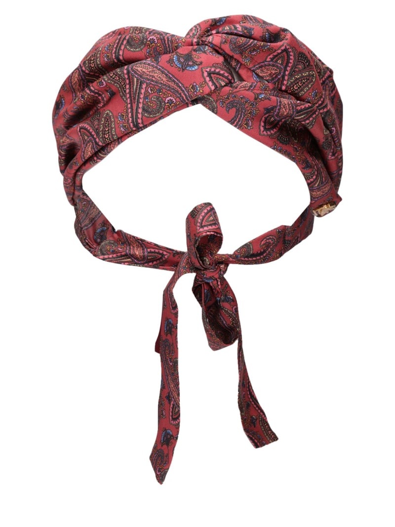 Silk headband with bow - 1
