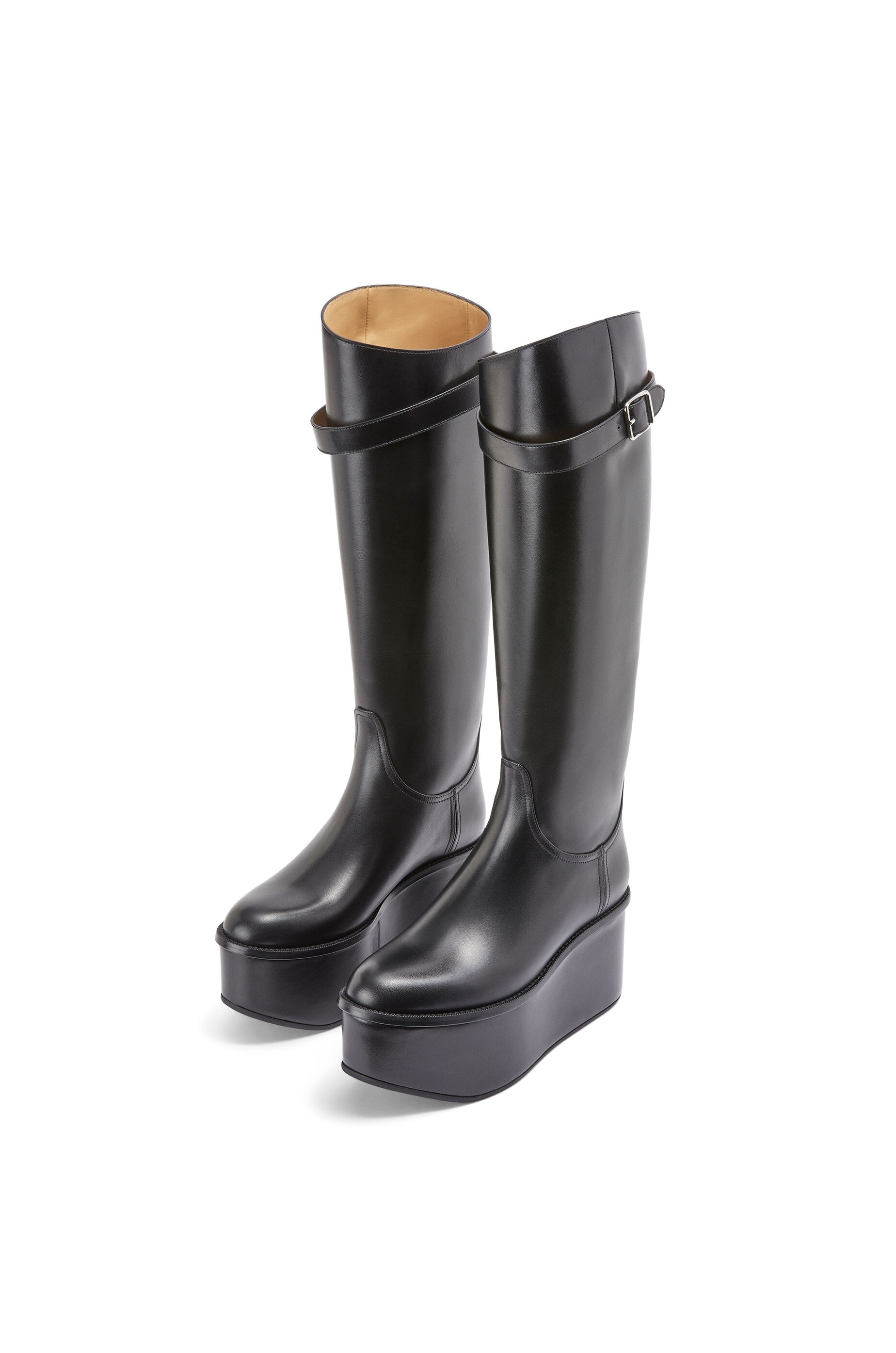 Wedge riding boot in calfskin - 2