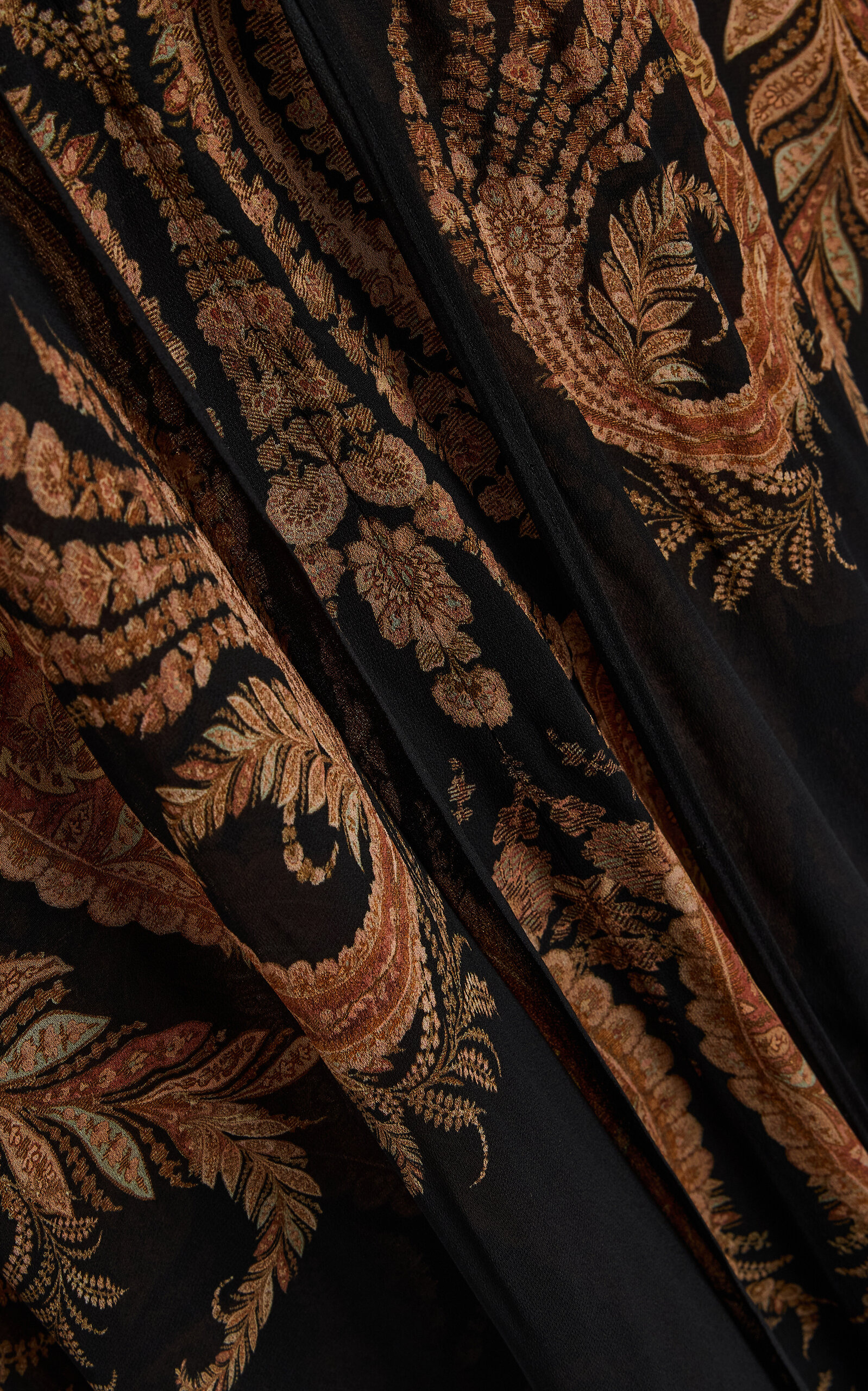 Hypnotic Paisley Maxi Cape Dress multi - 5