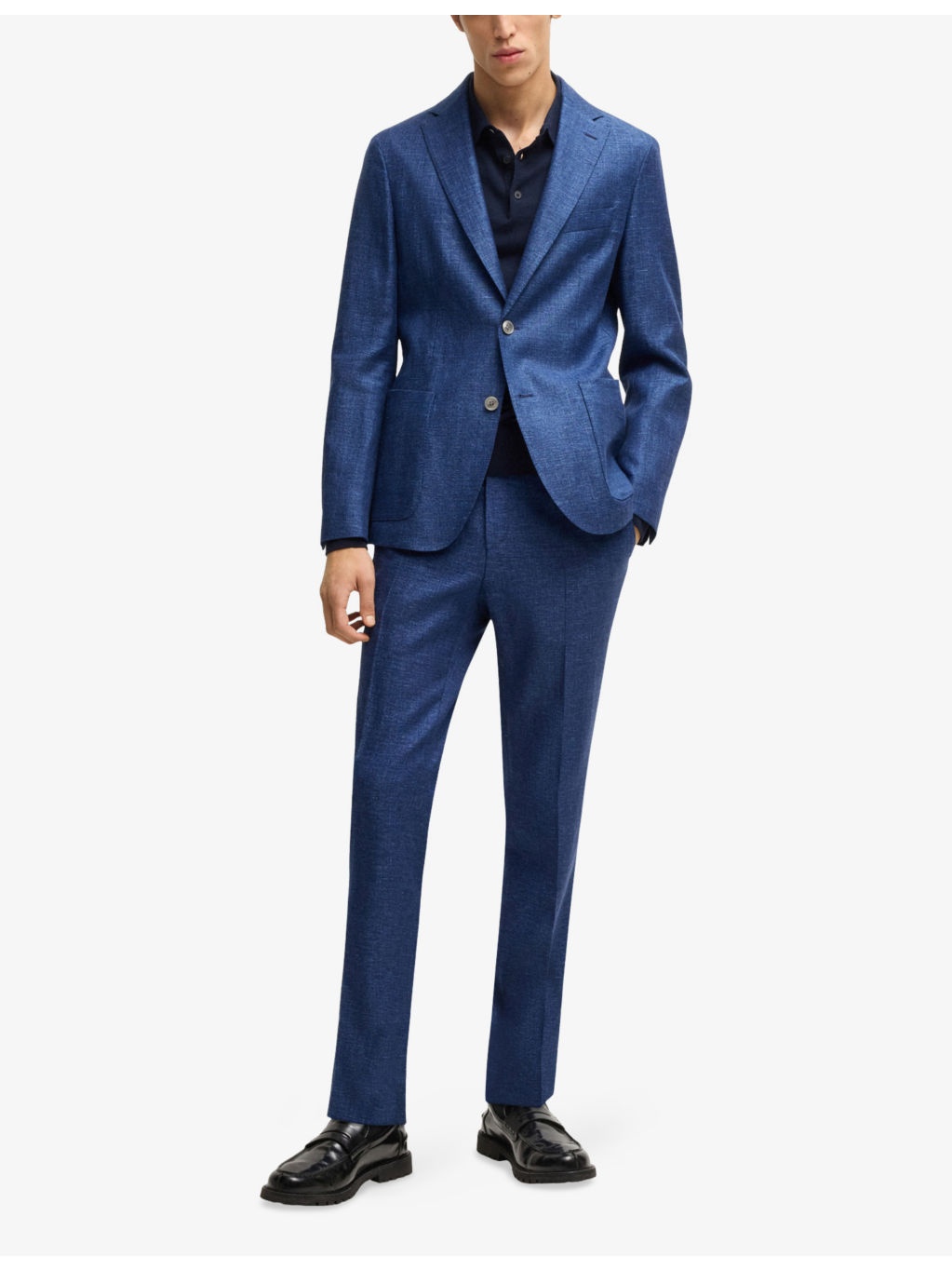 Straight-Leg Slim-Fit Stretch-Woven Trousers - 2
