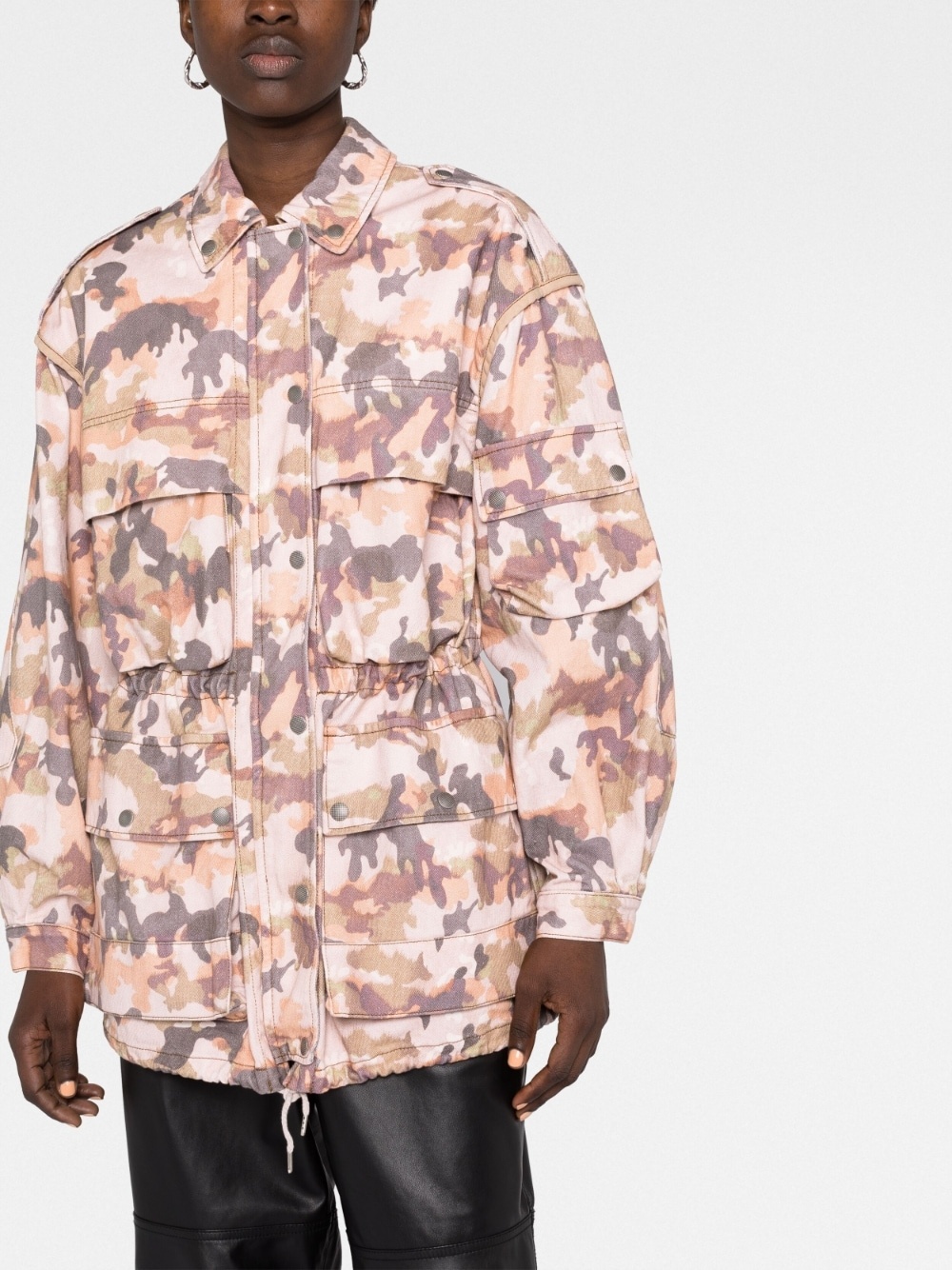 Elize camouflage-print cotton jacket - 5