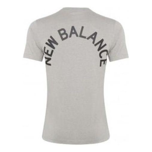 New Balance Men's New Balance Back Alphabet Casual Short Sleeve Gray MT91924-AGM - 2