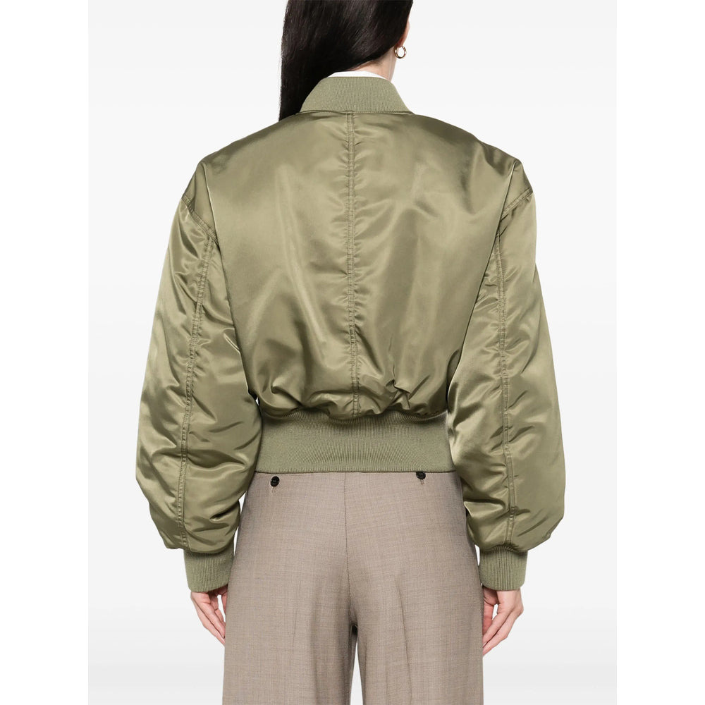 Saint Laurent Green Jackets - Bomber Jackets Women - 4