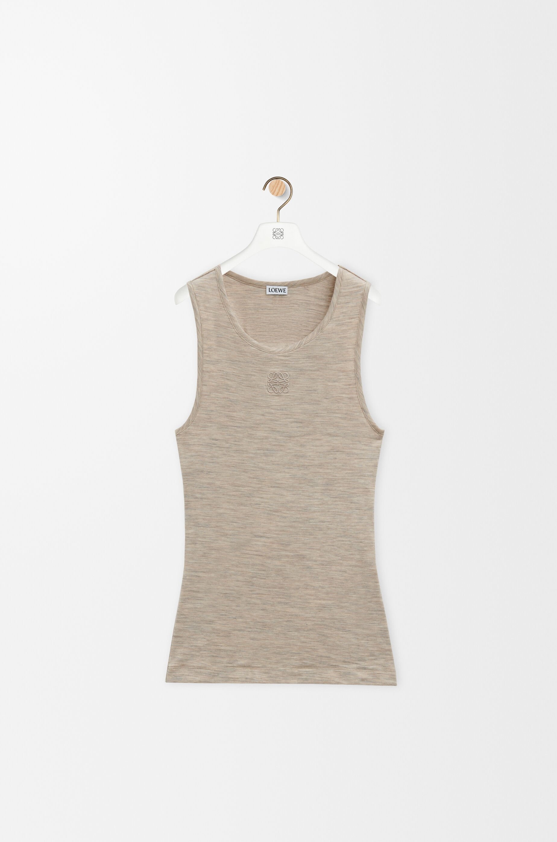 Anagram tank top in stretch wool - 1