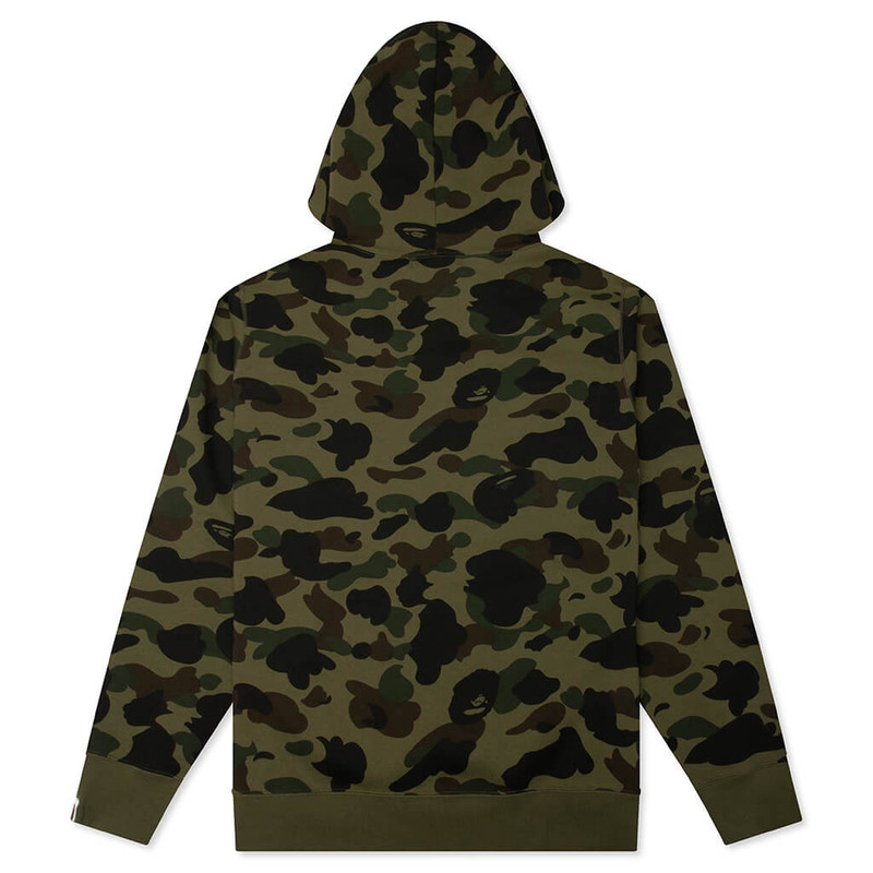 A BATHING APE® 1ST CAMO BAPE PULLOVER HOODIE - GREEN outlook