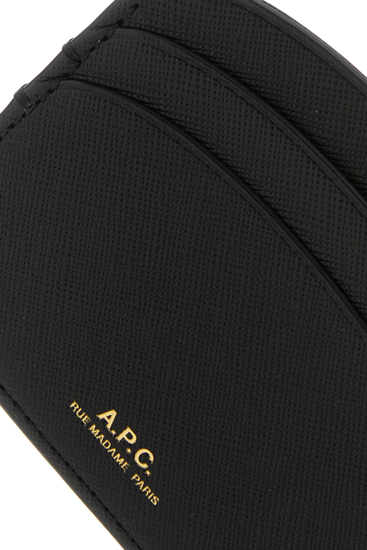 Black leather card holder - 4