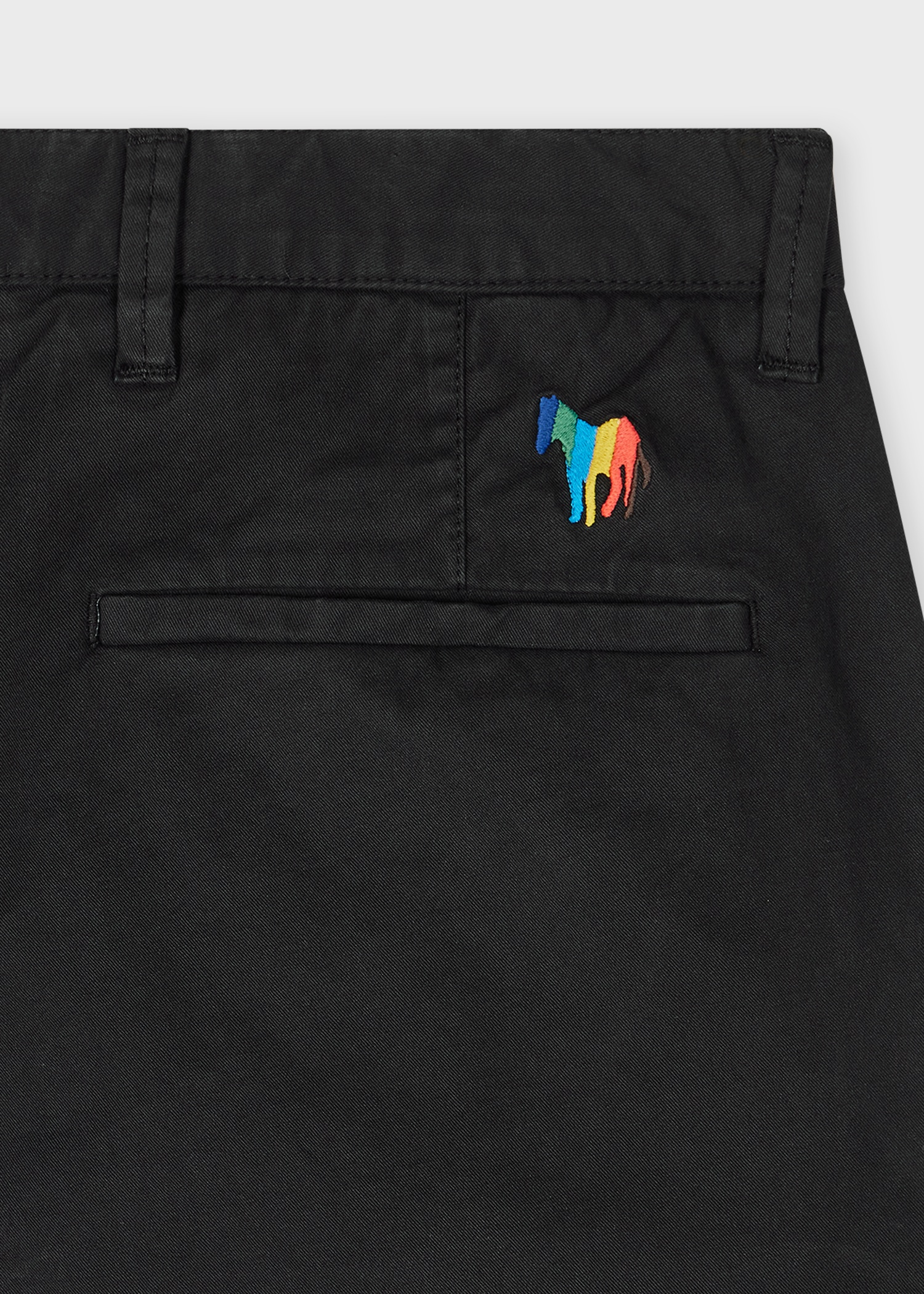 Black Broad Stripe Zebra Cargo Trousers - 3