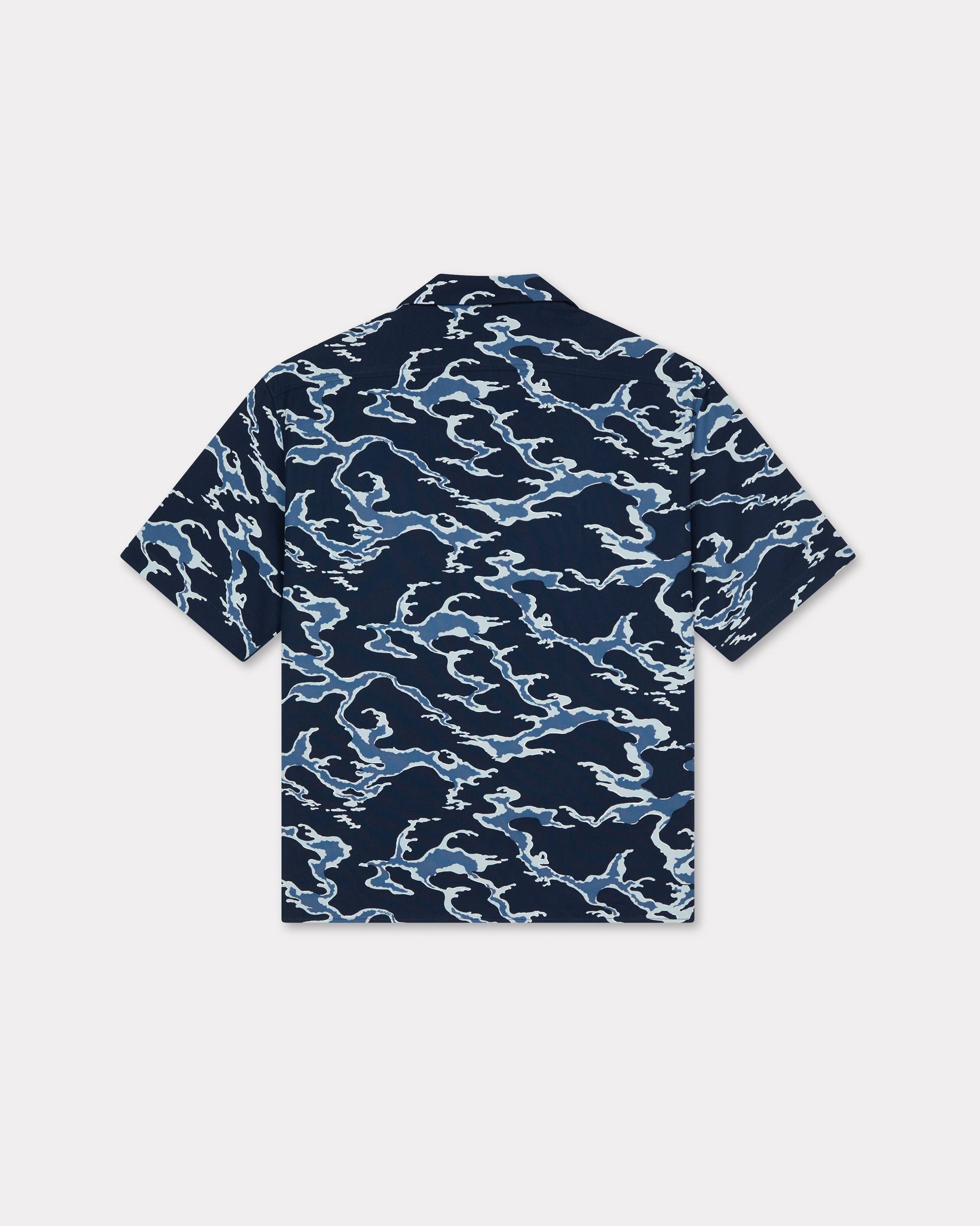 'KENZO Ocean Camo' hawaiian short sleeve shirt in cotton - 2