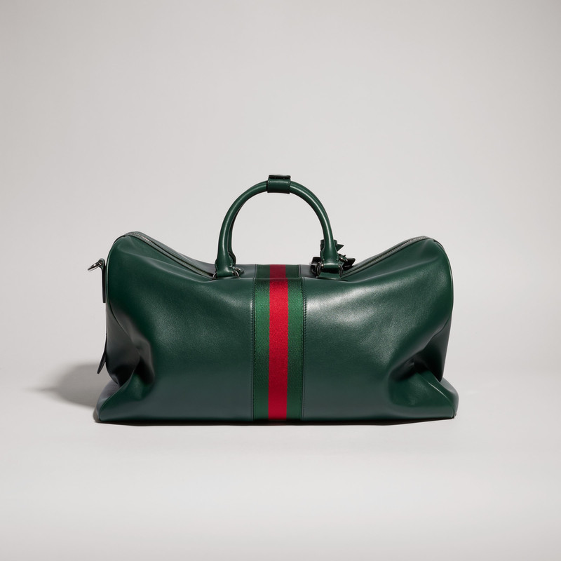Web Trademark medium duffle bag 8