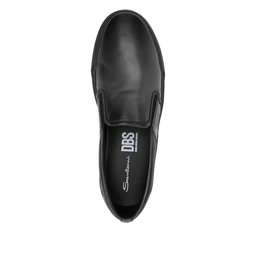Santoni Black Loafers Men - 3
