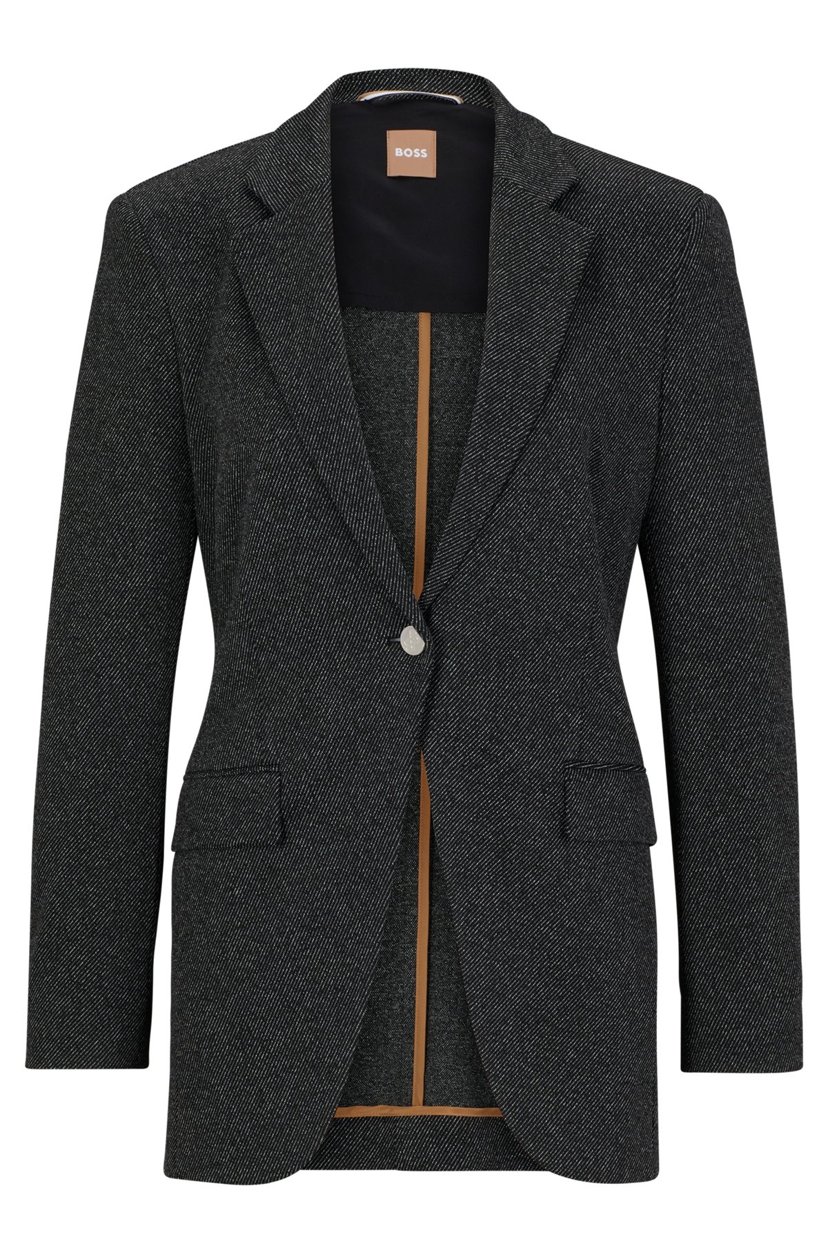 SLIM-FIT JACKET IN HEAVYWEIGHT WOVEN CLOTH - 1
