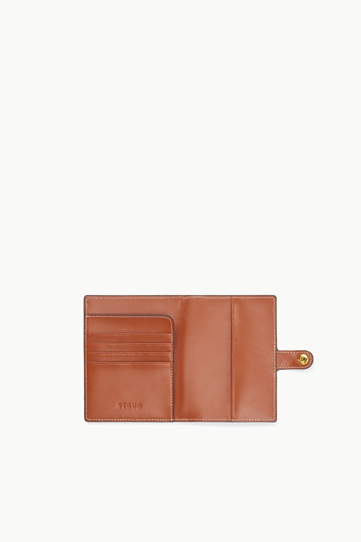 STAUD PASSPORT HOLDER TAN - 2