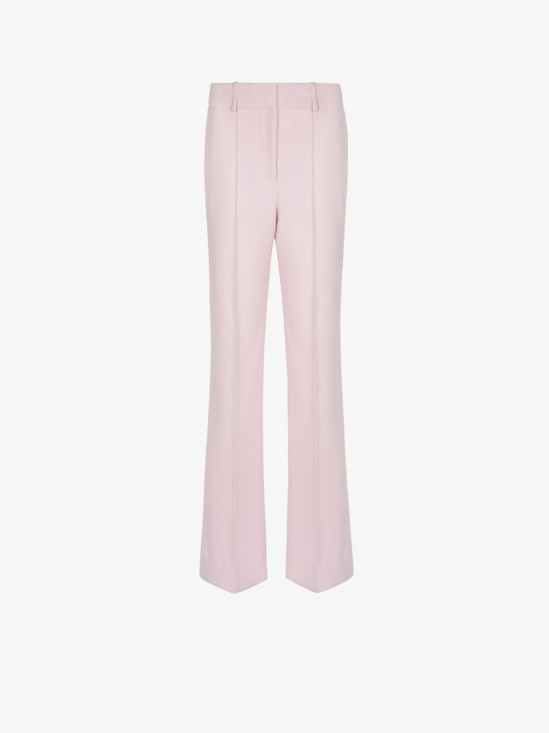 High waisted pants in drill wool 1