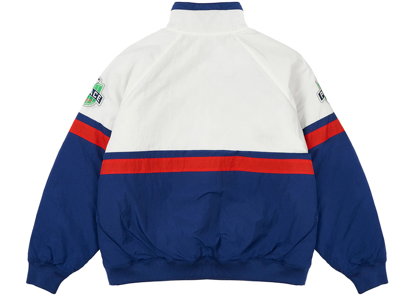 Palace Breakout Half Zip Bomber White/Navy - 2