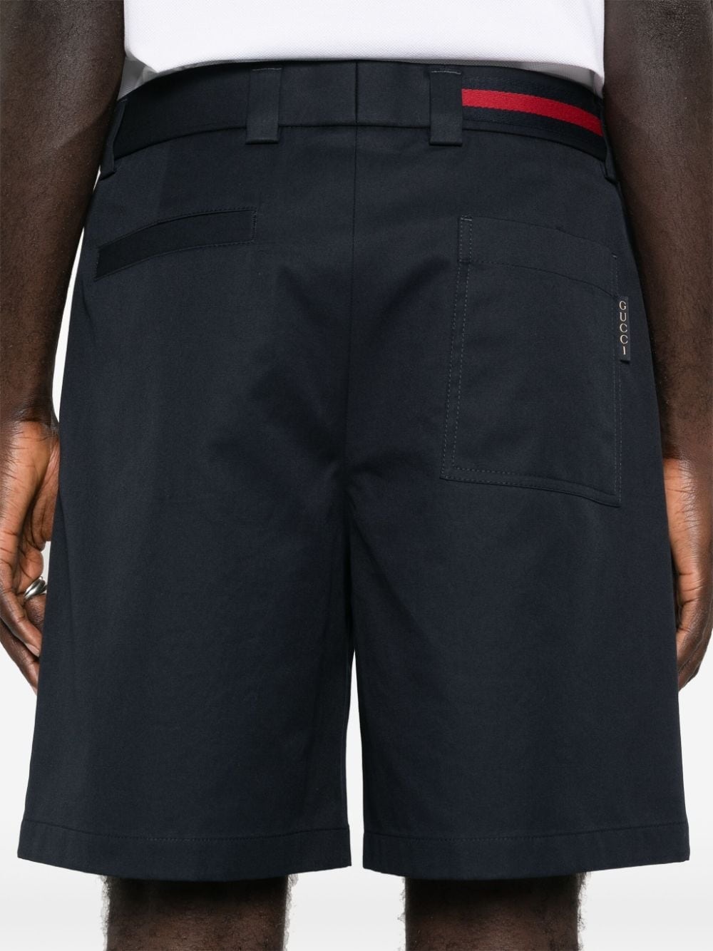 Web-stripe tailored shorts - 5