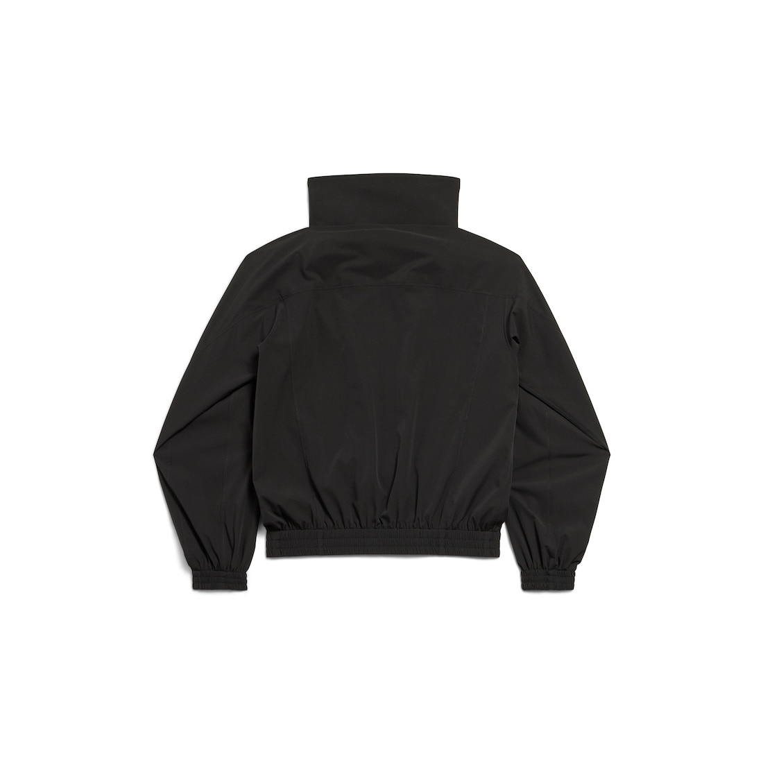 Women's High Collar Tracksuit Jacket in Black - 6