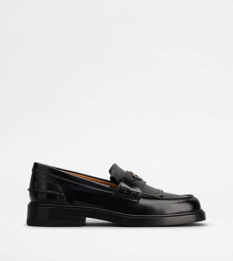 LOAFERS IN LEATHER - BLACK 1