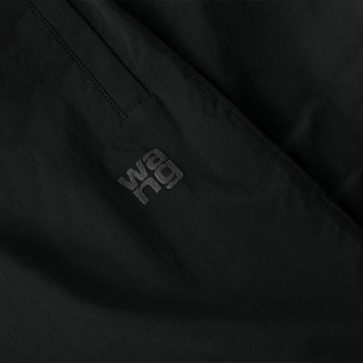 TRACK PANTS WITH "WANG" PUFF LOGO (BLACK) - 2