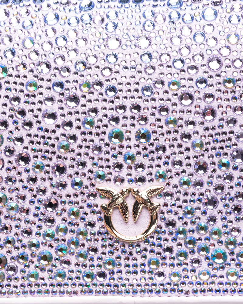 PINKO GALLERIA FULL-RHINESTONE MINI LOVE BAG CLICK 5