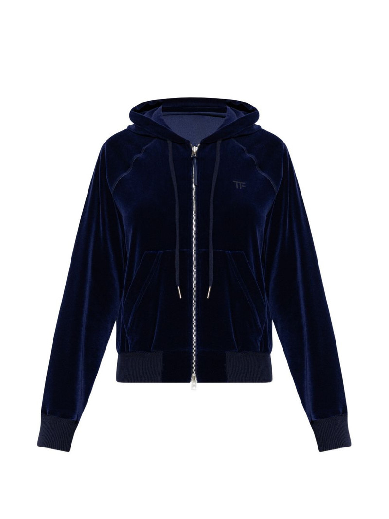 hooded zip knitwear 1
