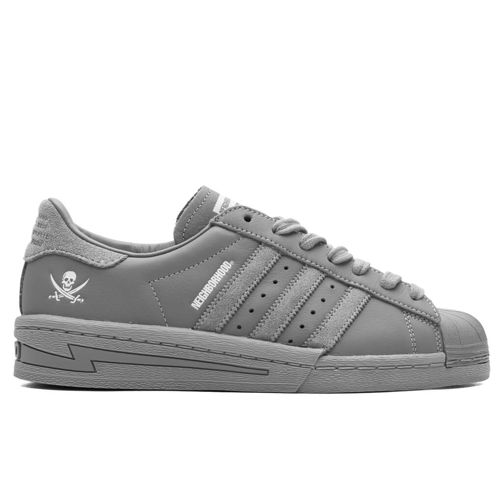 ADIDAS X NEIGHBORHOOD SUPERSTAR - GREY/GREY/CLOUD WHITE - 1