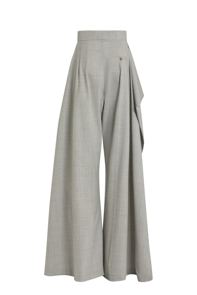 SLIT KNEE TROUSERS LIGHT GREY MELANGE 3
