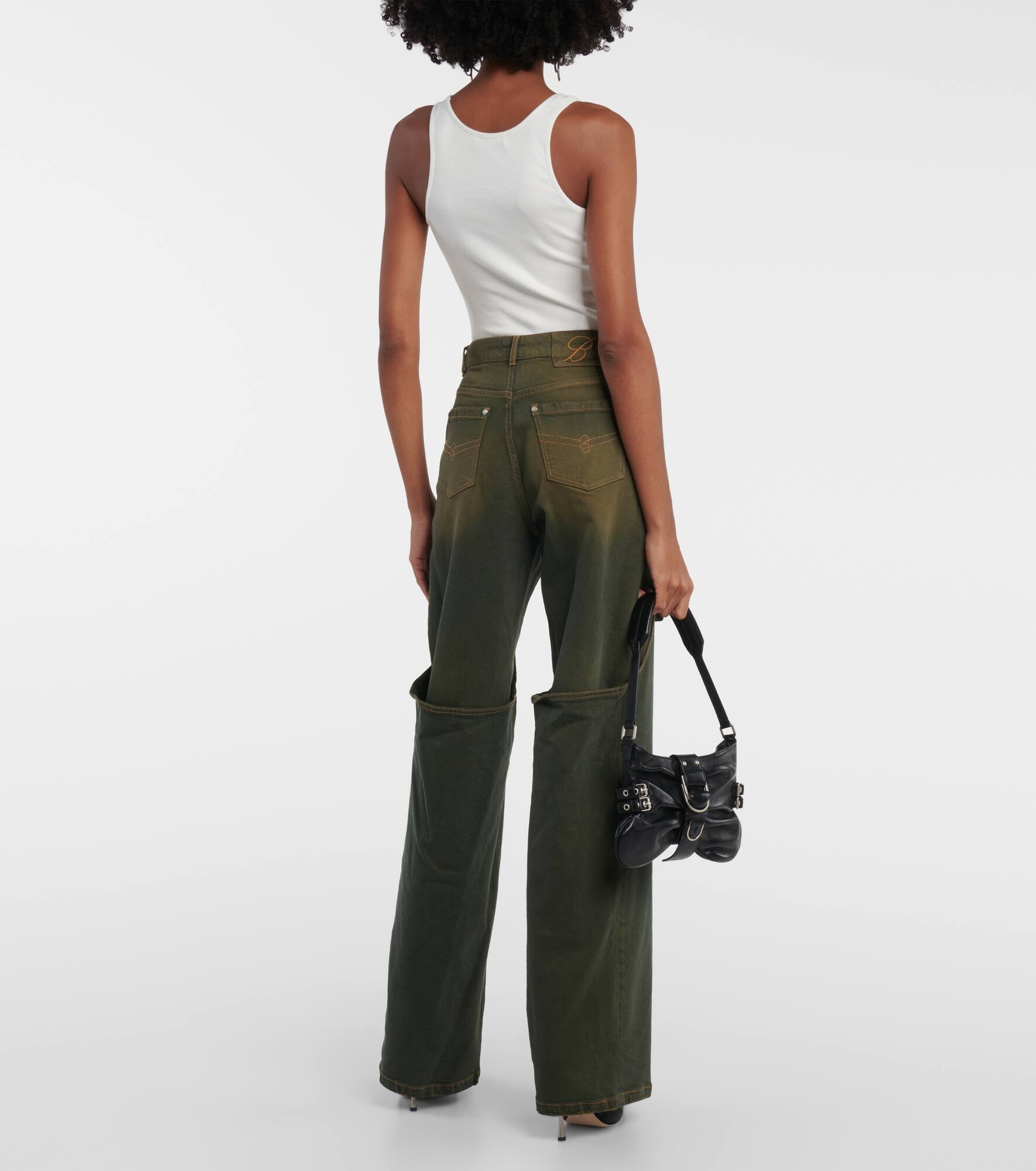 Blumarine Embellished buckle boyfriend jeans | mytheresa